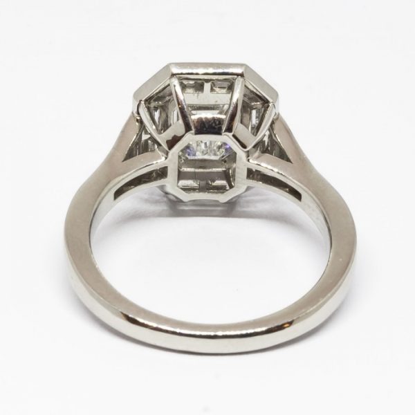 DIAMOND MITRE SET RING, 1.70 CARAT