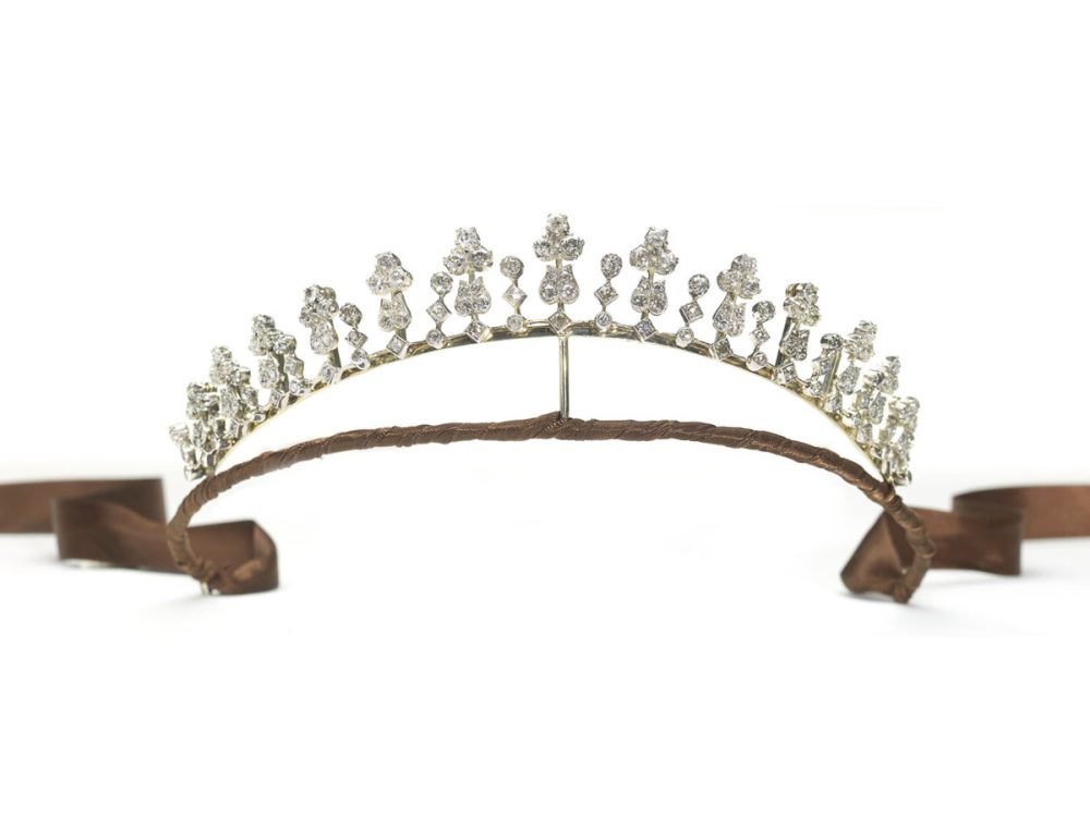 Antique Victorian Diamond Tiara Necklace