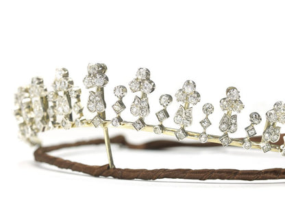 Antique Victorian Diamond Tiara Necklace