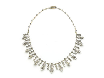 Antique Victorian Diamond Tiara Necklace