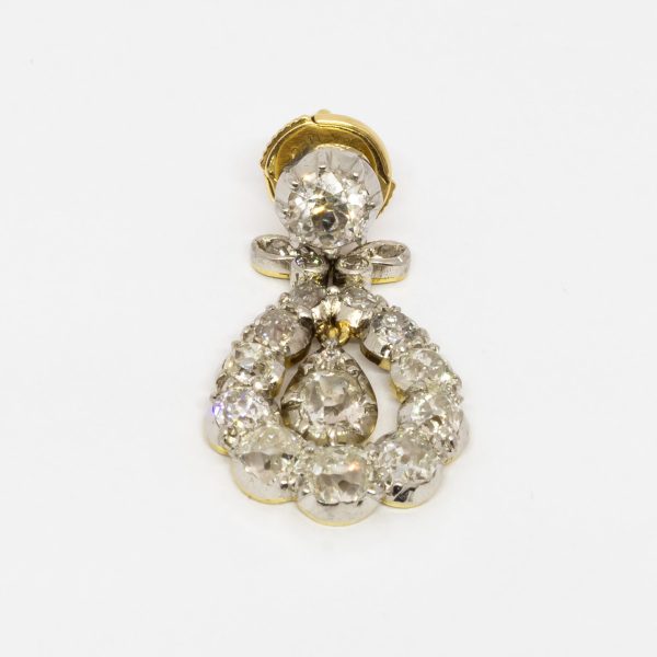 Antique Victorian Diamond Drop Earrings