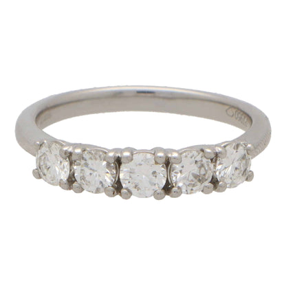 Diamond Five Stone Ring, 0.85 carats