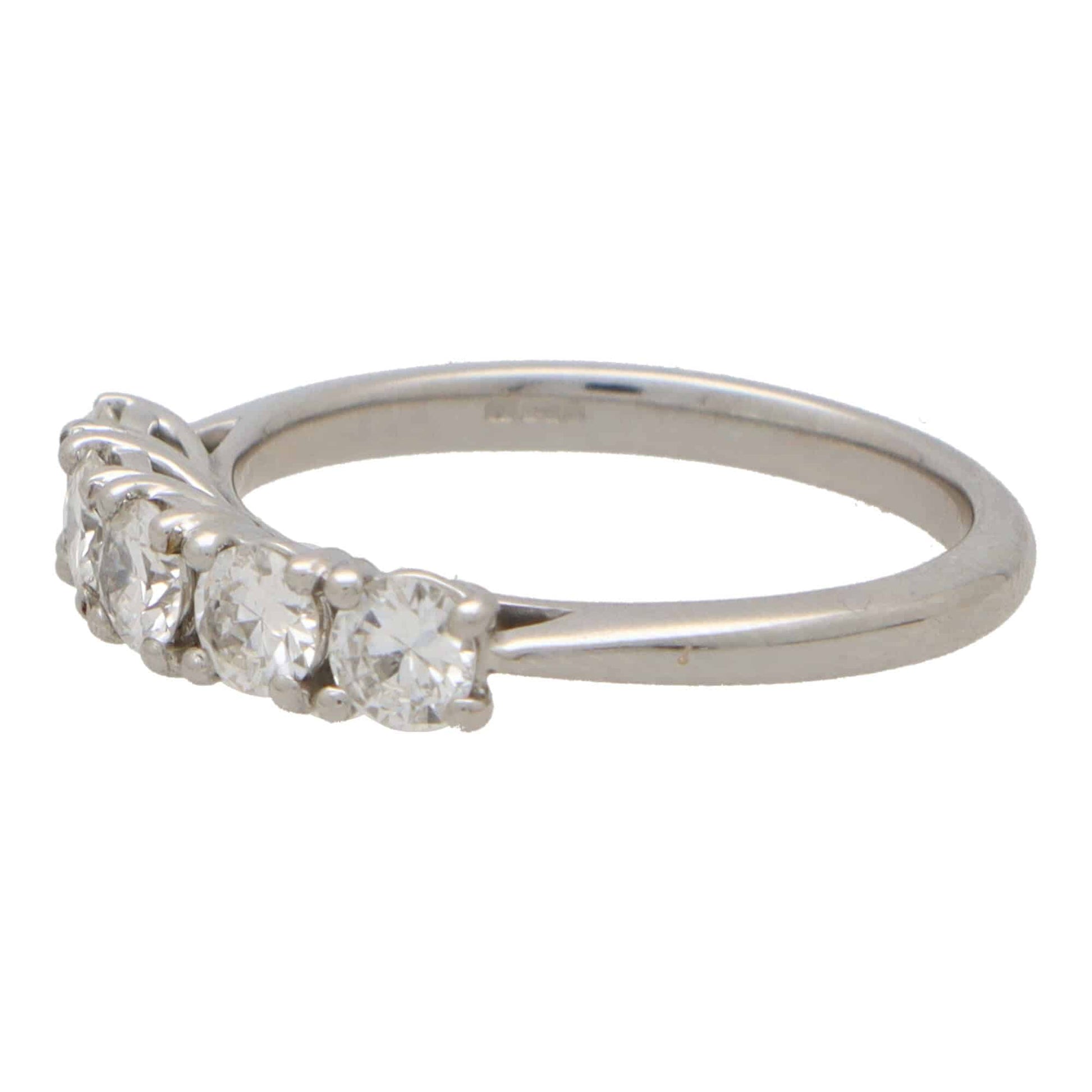 Diamond Five Stone Ring, 0.85 carats