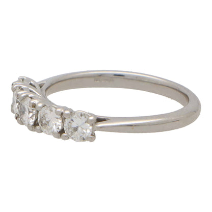 Diamond Five Stone Ring, 0.85 carats