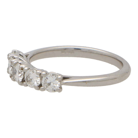 Diamond Five Stone Ring, 0.85 carats