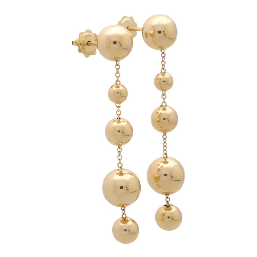 Tiffany and Co 18ct Yellow Gold Ball Drop Earrings