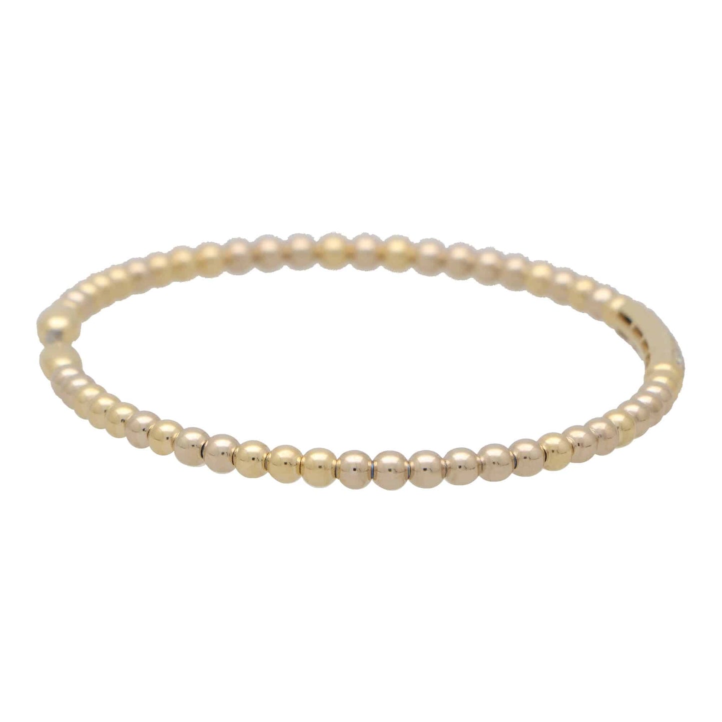 Contemporary Diamond Set Torque Bangle