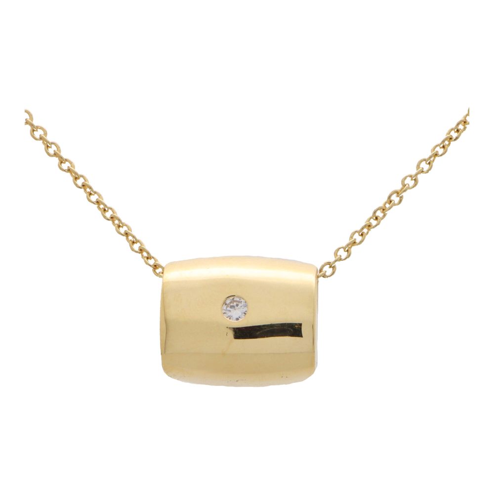 18K vintage Piaget Diamond Pendant