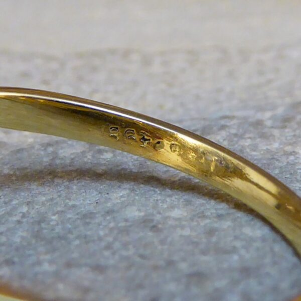 Sapphire 1.65ct and European Cut Diamond Cluster Ring