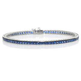 Sapphire 8.10cts Line Bracelet