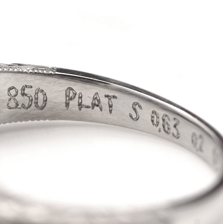 Sapphire and Diamond Floral Three Stone Ring