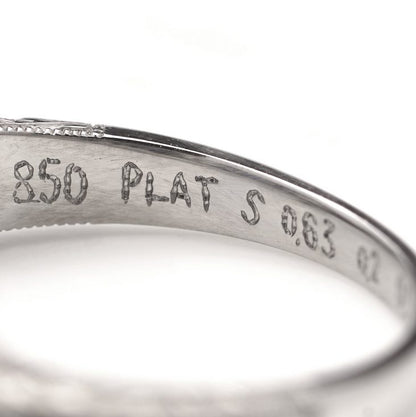 Sapphire and Diamond Floral Three Stone Ring