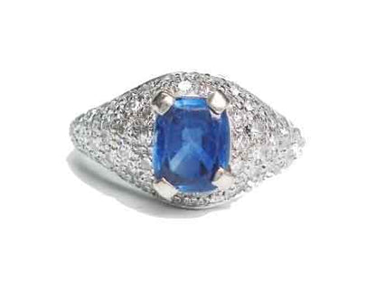 Vintage Sapphire and Diamond Ring