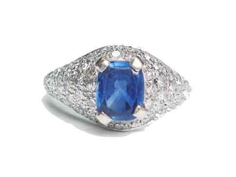 Vintage Sapphire and Diamond Ring