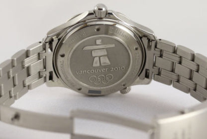 Omega Seamaster, Olympic Limited Edition. Box & Papers red dial watch Vancouver red