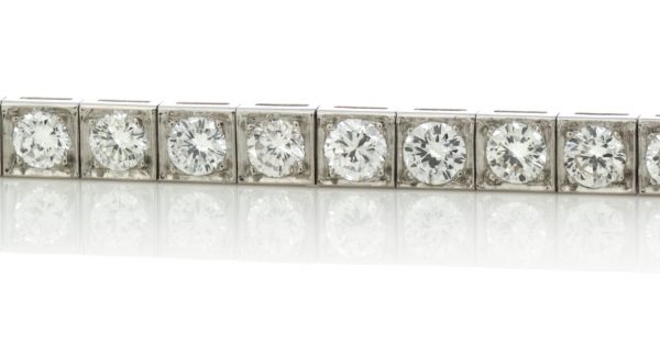 Vintage Cartier Diamond Bracelet Platinum, Circa 1950's