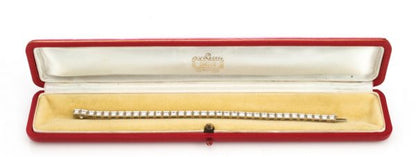 Vintage Cartier Diamond Bracelet Platinum, Circa 1950's