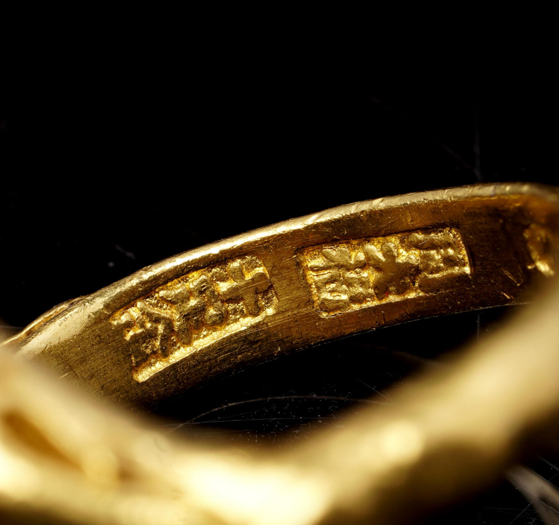 Chinese 7.30ct Oval Citrine Solitaire Statement Ring in 12ct Yellow Gold