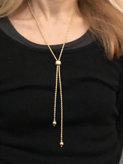 Rope Twist 18ct Gold Chain With Slider