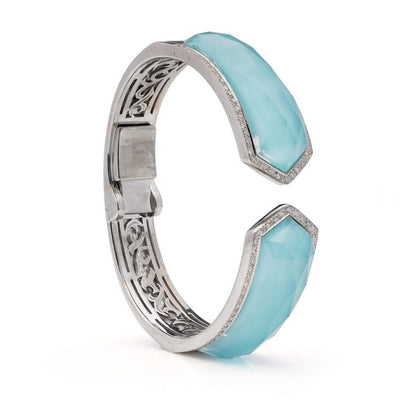 Stephen Webster Crystal Haze Quartz and Diamond Bangle Bracelet