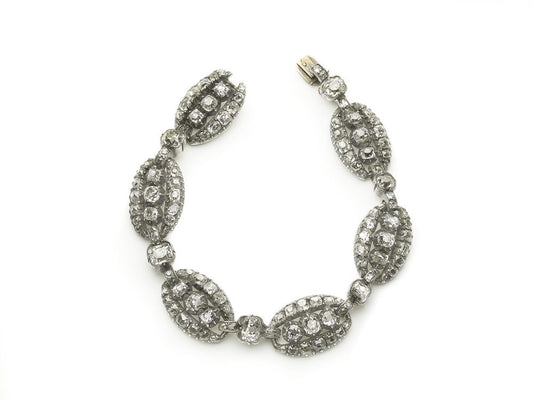 Antique Victorian Old Cut Diamond Bracelet, 9 carats