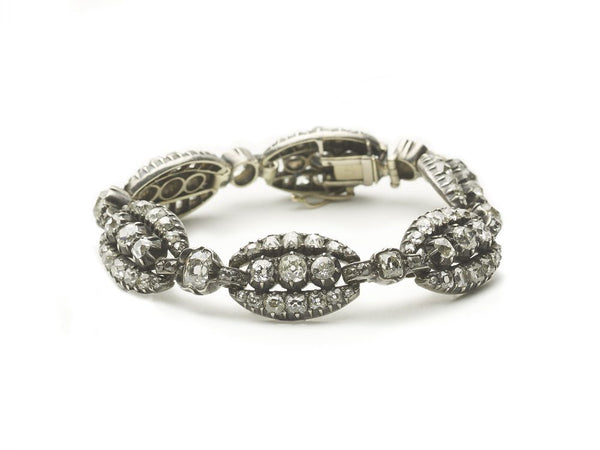 Antique Victorian Old Cut Diamond Bracelet, 9 carats