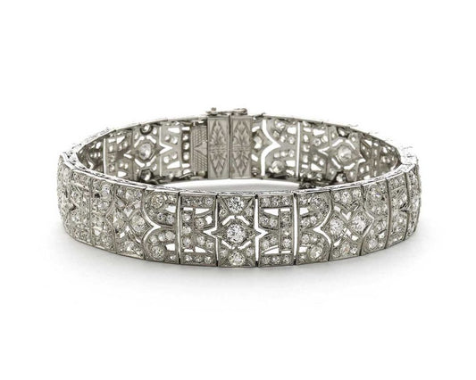 Art Deco Diamond Platinum Bracelet