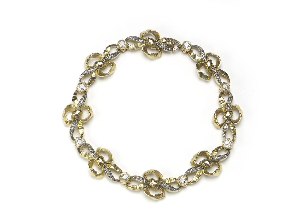 Diamond Bow Bracelet