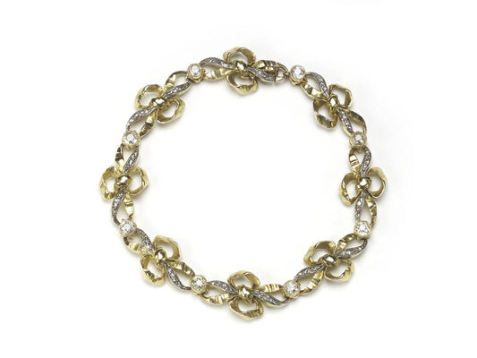 Diamond Bow Bracelet