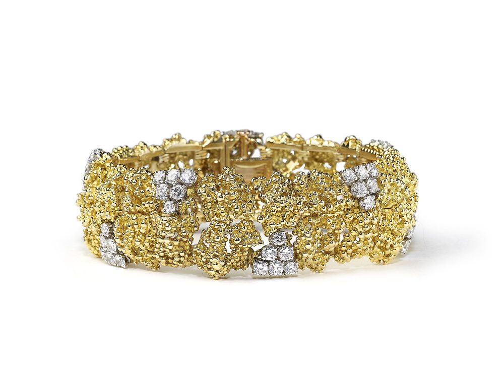 Vintage Boucheron Gold and Diamond Bracelet
