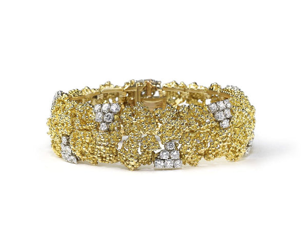 Vintage Boucheron Gold and Diamond Bracelet