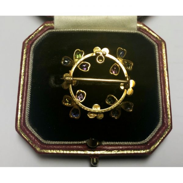 TIFFANY & CO GEM SET PEARL PENDANT BROOCH