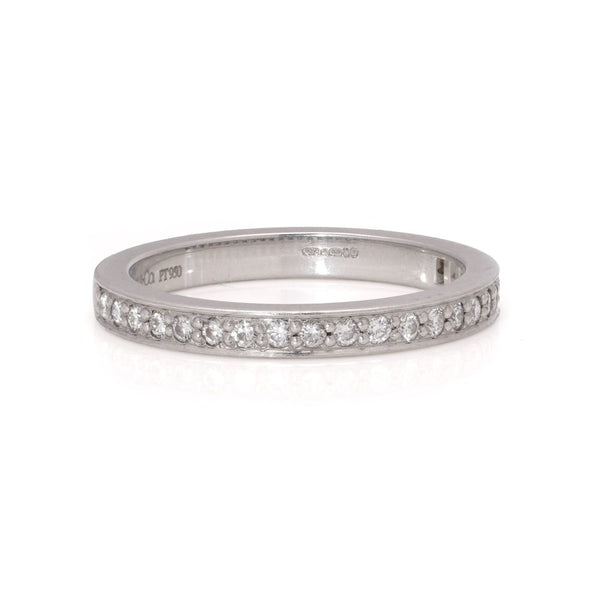 Tiffany & Co. Half Eternity Diamond Ring In Platinum