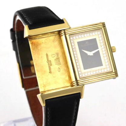 Gent's Reverso gold watch