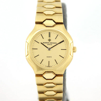 Ladies' Vacheron Constantin 333, 18ct Yellow Gold Quartz Wrist Watch, on an 18ct yellow gold bracelet with a double fold concealed clasp