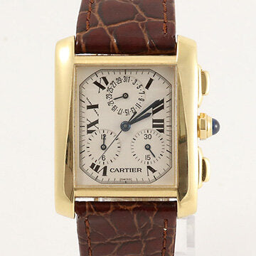 Cartier Tank Francaise Chronograph 18ct Yellow Gold Wrist Watch
