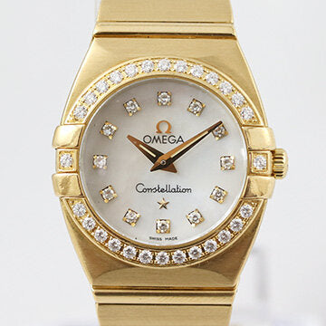 Omega Constellation Double Eagle 18ct Yellow Gold Watch with Diamonds