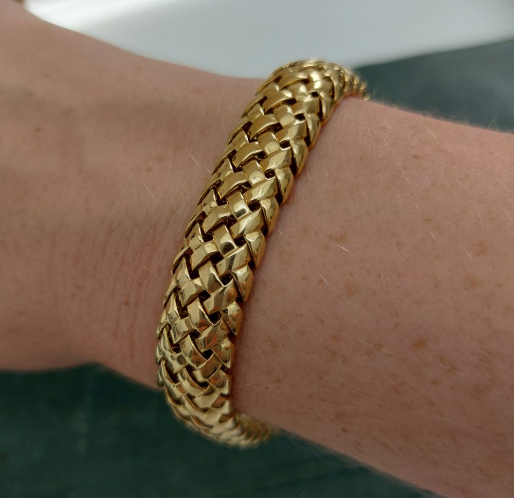 Tiffany and Co Vannerie 18ct Yellow Gold Bracelet
