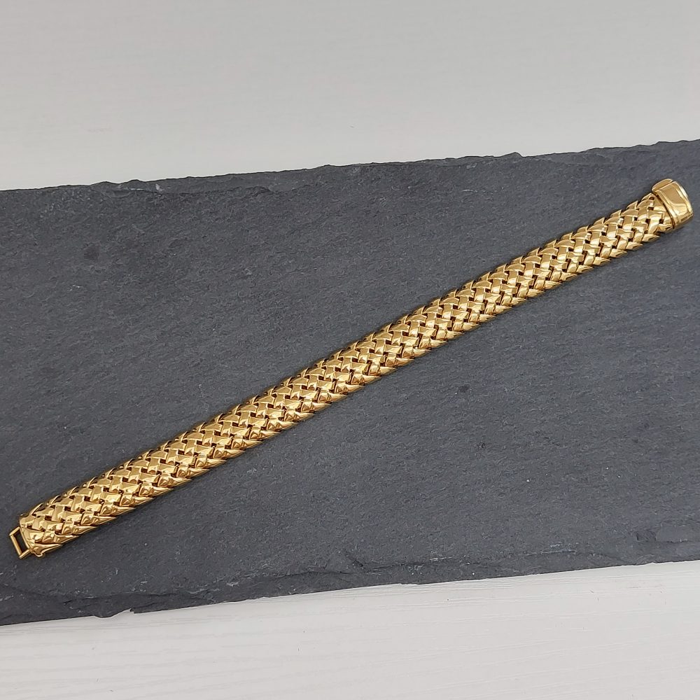 Tiffany and Co Vannerie 18ct Yellow Gold Bracelet