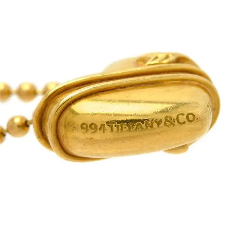 Tiffany and Co Gold Heart Pendant and Chain