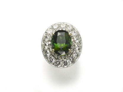 Tourmaline & Diamond Ring