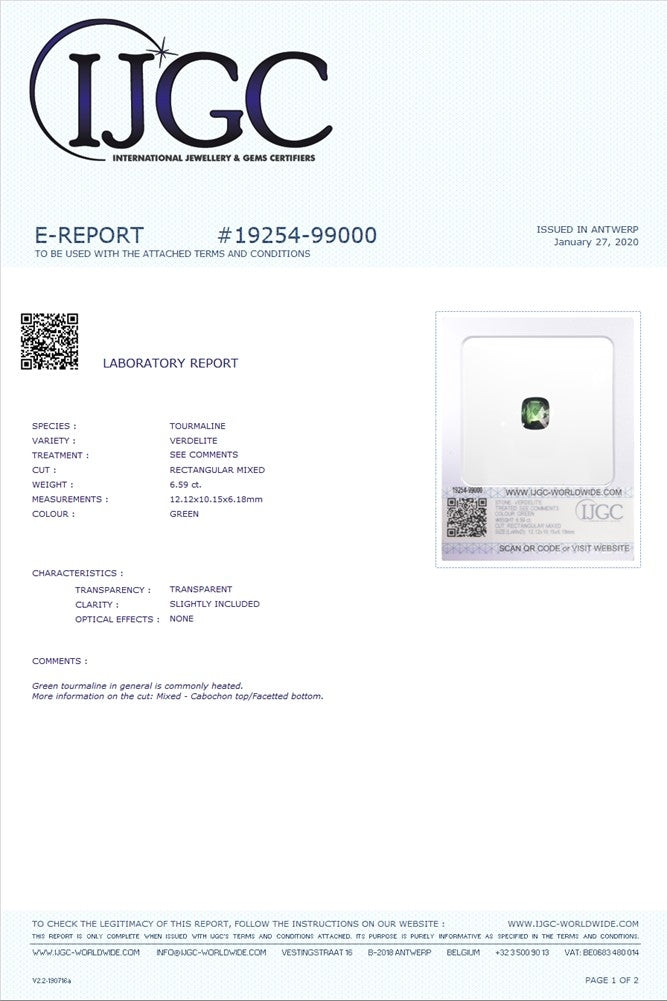 Vintage Green Tourmaline and Diamond Cluster Ring