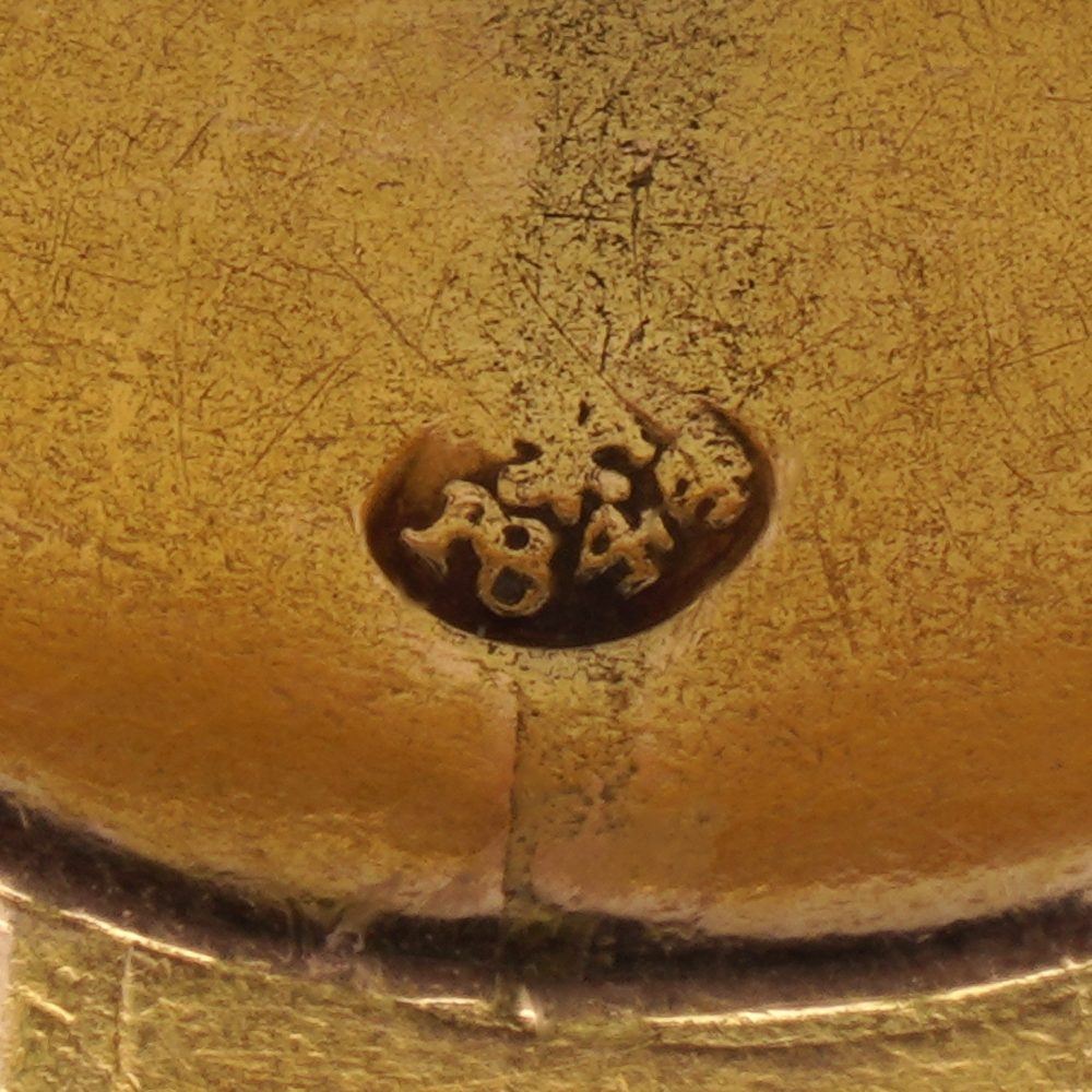 Antique Russian Large Size Mens Ring in 14 Carat Yellow gold With Carnelian