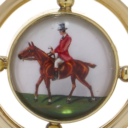 Marcus & Co. Art Nouveau gold Essex crystal brooch. 