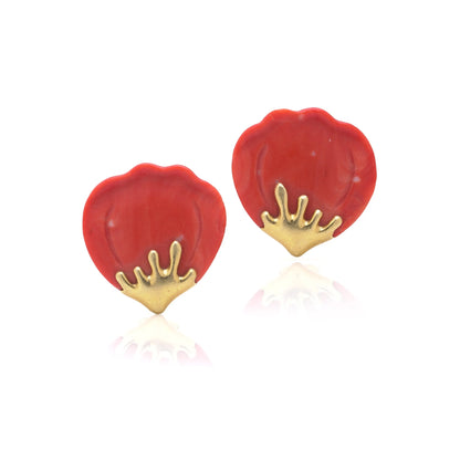 Vintage Tiffany and Co Angela Cummings Pink Quartz Petals Earrings