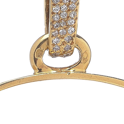 Georges L'Enfant Vintage 18 Carat Gold Diamond Bull Pendant