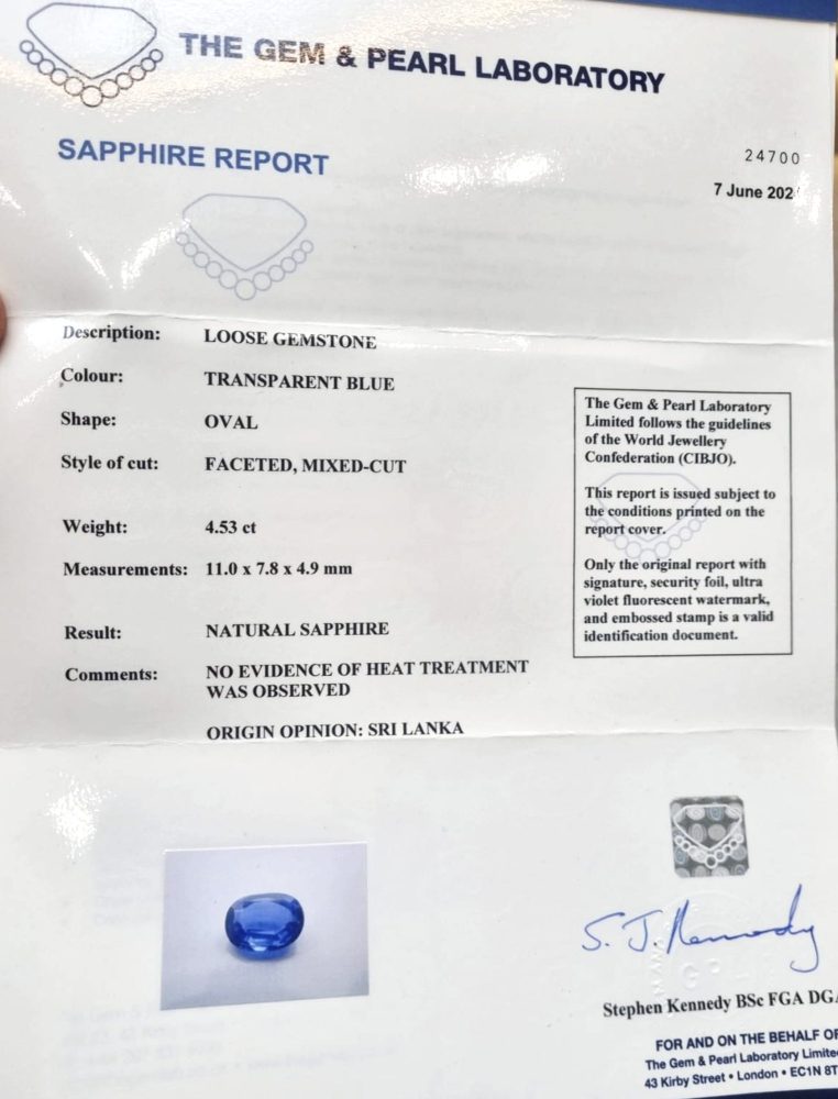 Chaumet 4.53 Carat Sapphire And Diamond Cluster Ring In 18 Carat White Gold