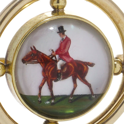 Marcus & Co. Art Nouveau gold Essex crystal brooch. 