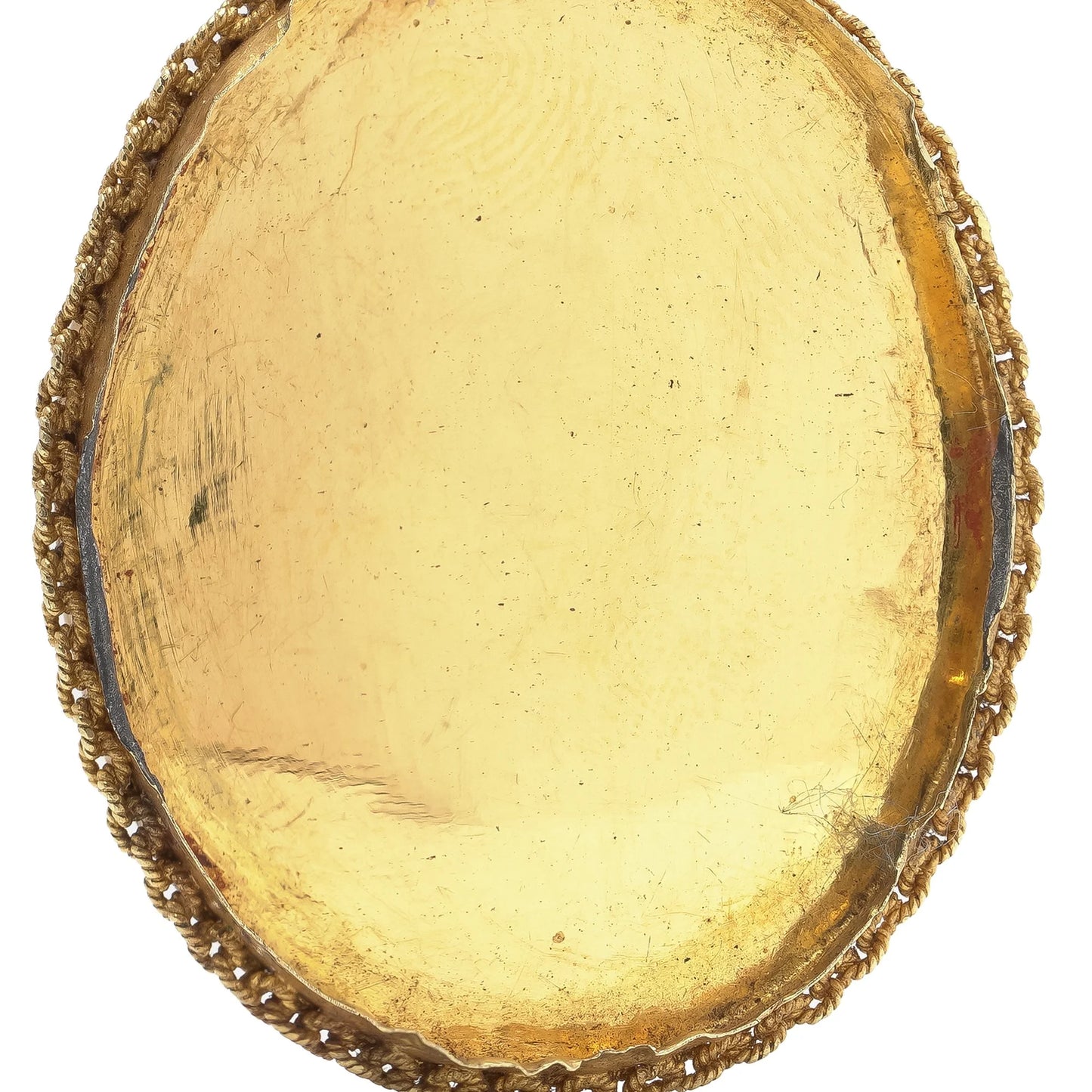 Victorian 18 Carat Yellow Gold Turquoise Oval Pendant, Circa 1880