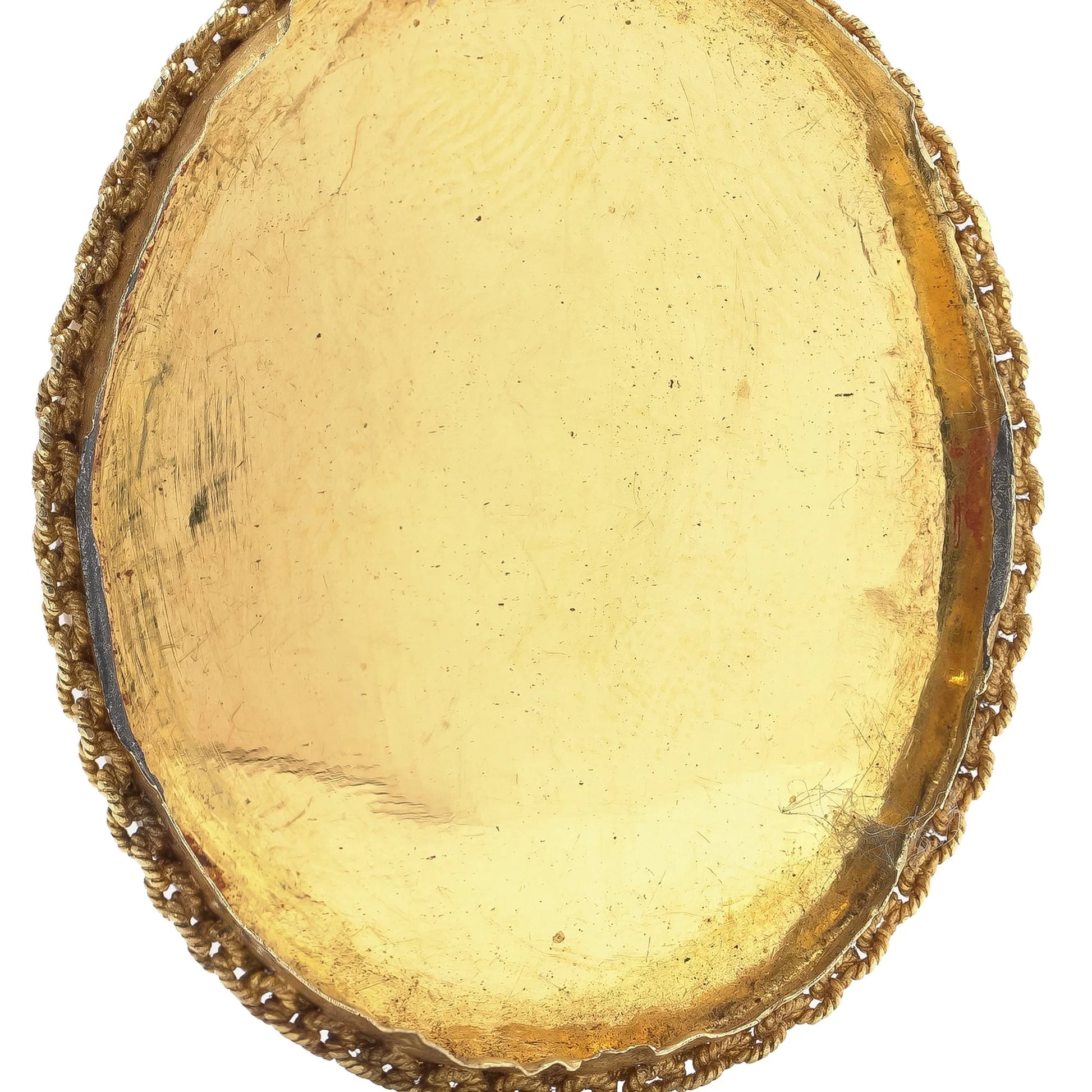 Victorian 18 Carat Yellow Gold Turquoise Oval Pendant, Circa 1880